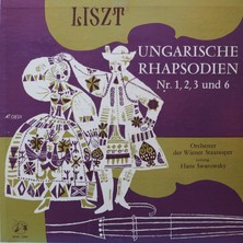 Kupon Liszt*, Orchester Der Wiener Staatsoper,hans Swarowsky,ungarische Rhapsodi ,isviçre Baskı 1961 Lp