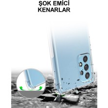 Kılıfmania Samsung Galaxy M23 Kapak Kamera Korumalı Şeffaf Airbag Antishock Köşe Korumalı Silikon Kılıf