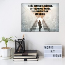 Decorita Kişisel Gelişim | Cam Tablo | İş Ciddiyeti | 40cm x 60cm