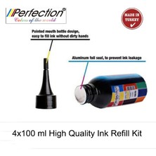 Perfection Hp 47 Siyah ve Renkli Kartuş Uyumlu Dolum Seti 5 x 100 ml