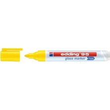 Tahtakalehobi Edding 95 Glass Marker Cam Kalemi Neon Sarı