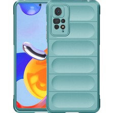 Microcase Xiaomi Redmi Note 11 Çin Versiyon Miami Serisi Darbeye Dayanıklı Silikon Kılıf - Açık Mavi