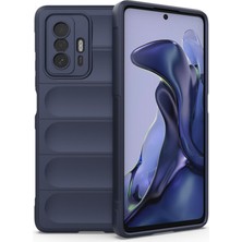 Microcase Xiaomi 11T Pro Miami Serisi Darbeye Dayanıklı Silikon Kılıf - Lacivert