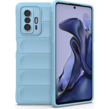 Microcase Xiaomi 11T Pro Miami Serisi Darbeye Dayanıklı Silikon Kılıf - Açık Mavi