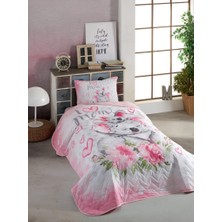 Cotton Box Tek Kişilik Yatak Örtüsü Koala Pembe