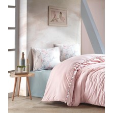 Cotton Box Candy Çift Kişilik Nevresim Takımı Linda Pudra