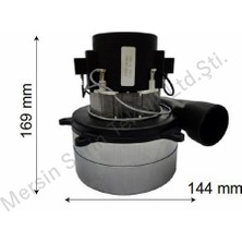 Ametek 220V Çiftfan 1000W Eksozlu Süpürge Motoru