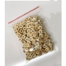 Ayyıldız Hobi Tasarım Atölyesi Ahşap Harf Boncuk 10MM
