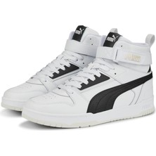 PUMA RBD Game 385839-01 ERKEK Beyaz-Siyah-Gold Günlük Sneaker Ayakkabı