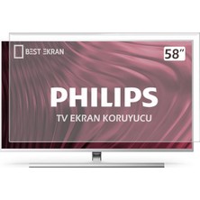 Best Ekran Philips 58PUS8507 Tv Ekran Koruyucu - Philips 58" Inç 146 cm Ekran Koruma paneli