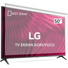 Best Ekran Lg 50LB582V Tv Ekran Koruyucu - Lg 50" Inç 126 Kırılmaz Şeffaf Tv Ekran Koruyucu Paneli