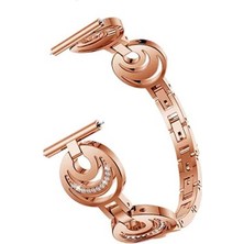 Markacase Samsung Galaxy Watch 3 45 mm Için  Bileklik Kordon Rose Gold