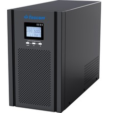 Tescom Teos + 3 Kva (6x9AH) 5-10 Dk 2700W LCD Onlıne Ups