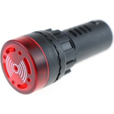 Kaneed 3 Adet AD16-22 Alarm Sistemi 22MM 12V - Kırmızı (Yurt Dışından)