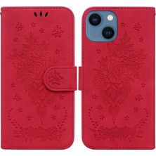 YKD Store Iphone 13 Mini Pembe Için Deri Telefon Kılıfı(Yurt Dışından)