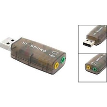 Wozlo USB Ses Kartı 5.1 3D Sound USB Harici Ses Kartı Audio Çevirici