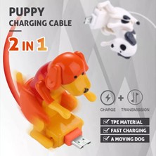 Kewendashiye Humping Dog Hızlı Şarj Kablosu Cep Telefonlarının Şarj Kablosu Type-C Mikro USB (Yurt Dışından)