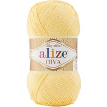 Alize Diva Örgü Ipi 3'lü Renk Seti - Safran, Açık Sarı, Sarı