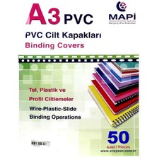 Mapi 450 Mikron Pp A3 Kapak Beyaz 50 Adet
