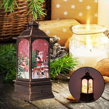 Cadia Müzikal Noel Fenerler Dekor Işıklı Masa Asılı Peri Gece Işıkları Bronz Renk Noel Baba (Yurt Dışından)