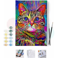 Hapy Hoby Renkli Kedi 2 Sayılarla Boyama Seti 2