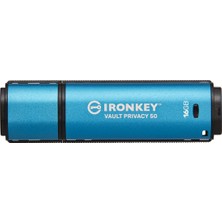 Kingston 16GB Ironkey Vault Privacy 50 IKVP50/16GB AES-256 Encrypted, Fıps 197 USB Flash Bellek