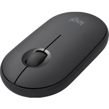 Logitech M350 Pebble Sessiz Kablosuz Kompakt Mouse - Siyah (Yurt Dışından)