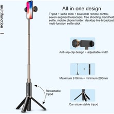 Xiaomi Mijia XMZPGO5YM Zoom Katlanabilir Uzatılabilir Bluetooth Tripod (Yurt Dışından)