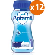 Aptamil 1 Sıvı Likit Devam Sütü 200 ml x 12 Adet