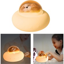 Yosicil Silikon Gece Lambası USB Şarj Edilebilir Nightlight Ev Çocuk Yatak Odası Dekor Köpek (Yurt Dışından)