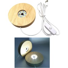 Yosicil LED Işık Taban Akrilik Ekran Lambası Kristaller Takı Için 150MM_WHITE Işık (Yurt Dışından)