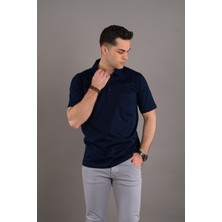 Woolen World Klasik Kalıp Polo Yaka Cepli Merserize Erkek T-Shirt