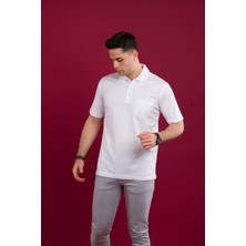 Woolen World Klasik Kalıp Polo Yaka Cepli Merserize Erkek T-Shirt