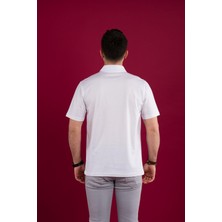 Woolen World Klasik Kalıp Polo Yaka Cepli Merserize Erkek T-Shirt