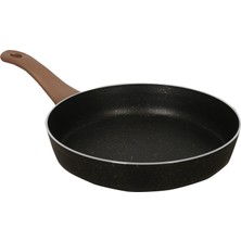 AdGaz 26 cm Derin Tava Granit Kaplama Siyah