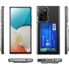 Kvy Samsung Galaxy Note 20 Ultra Kılıf Ultra Koruyucu Kartlıklı Ensa Kapak