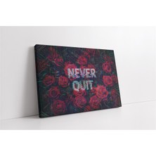 Tablosan Never Quit Glitch Kanvas Tablo
