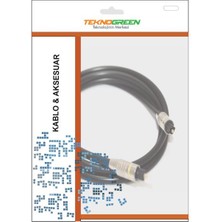 Teknogreen 5m Toslink Fiber Optik Kablo