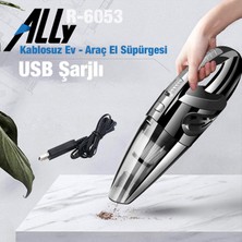 Ally R-6053 Kablosuz Güçlü El Araç/ev Süpürgesi Kuru Islak 29000