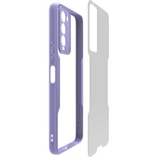 Case 4U Tecno Pova Kılıf Kamera Korumalı Ultra Ince Buzlu Mat Renkli Parfe Silikon Kapak Lacivert