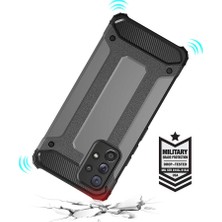 Case 4U Galaxy A33 5g Uyumlu Kılıf Military Armor Çift Katmanlı Crash Silikon Kılıf Altın