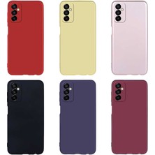 Case 4U Samsung Galaxy M23 Uyumlu Kılıf Klasik Mat Renkli Yumuşak Premier Silikon Siyah