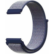 Markacase Samsung Galaxy Watch 4 Classic 46 mm R890 Için Dokuma Kordon Midnight Blue