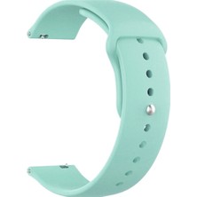 Markacase Samsung Galaxy Watch 4 Classic 46 mm R890 Için Spor Silikon Kordon Su Yeşili