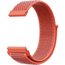 Markacase Samsung Galaxy Watch 4 Classic 42 mm R880 Için Dokuma Kordon Apricot Peach