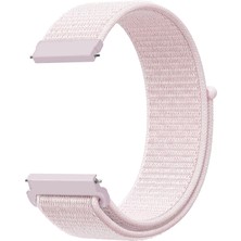 Markacase Samsung Galaxy Watch 4 Classic 42 mm R880 Için Dokuma Kordon Pearl Pink