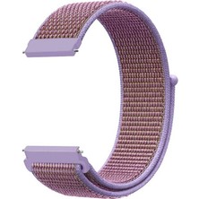 Markacase Samsung Galaxy Watch 4 Classic 42 mm R880 Için Dokuma Kordon Lilac