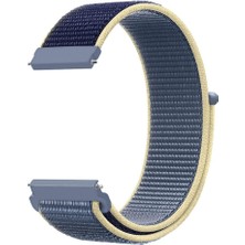 Markacase Samsung Galaxy Watch 4 Classic 42 mm R880 Için Dokuma Kordon Alaskan Blue