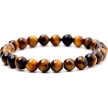 Padore Accessory Unisex -  Kaplan Gözü < Onix Detaylı - Elegant Doğal Taş Bileklik