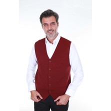 San&fa Regular Fit Düğmeli Erkek Triko Yelek